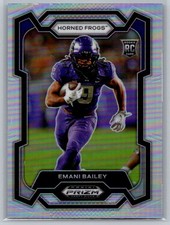2024 Panini Prizm Draft Picks Prizm Emani Bailey #158 TCU Horned Frogs