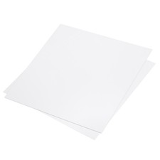White ABS Plastic Sheet 8 x 8 x 0.04 Inch for DIY Crafts Pack of 2 Pcs
