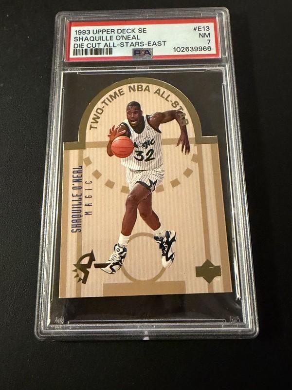 1993 Upper Deck Special Edition Die-Cut All-Stars Shaquille O'Neal #E13 PSA 7