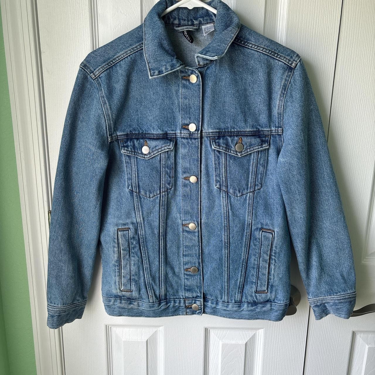 Patchwork Denim Jacket Womens 4 Blue Cottagecore … - image 2