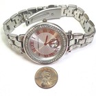 Silver Tone Adrienne Vittadini Stainless-Steel Back Wristwatch 61.5g — photo 4