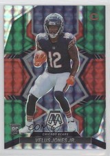 2022 Panini Mosaic Rookies Choice Red and Green Prizm Velus Jones Jr #337 fm0