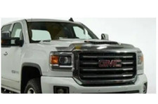 Chrome Aeroskin Hood Protector Bug Shield Deflector For 17-18 Sierra 2500 Scoop