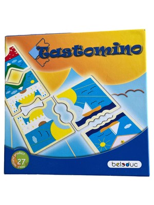 Beleduc Tastomino Domino Fühlspiel Holz Tastdomino Lernspiel ab 4 J.