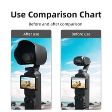 For DJI OSMO POCKET 3 Lens Hood Sunshade Cover Anti-Glare Protective Accessories