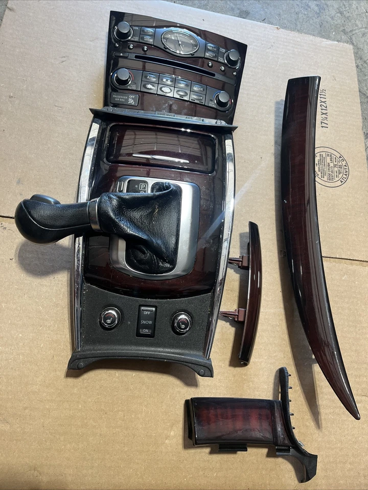 2010 13 INFINITI G37 Sedan AWD  CENTER CONSOLE GEAR SHIFTER PANEL AUTO TRANS - Image 2 of 4