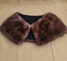 VINTAGE Brown Fur-like Stole/Scarf