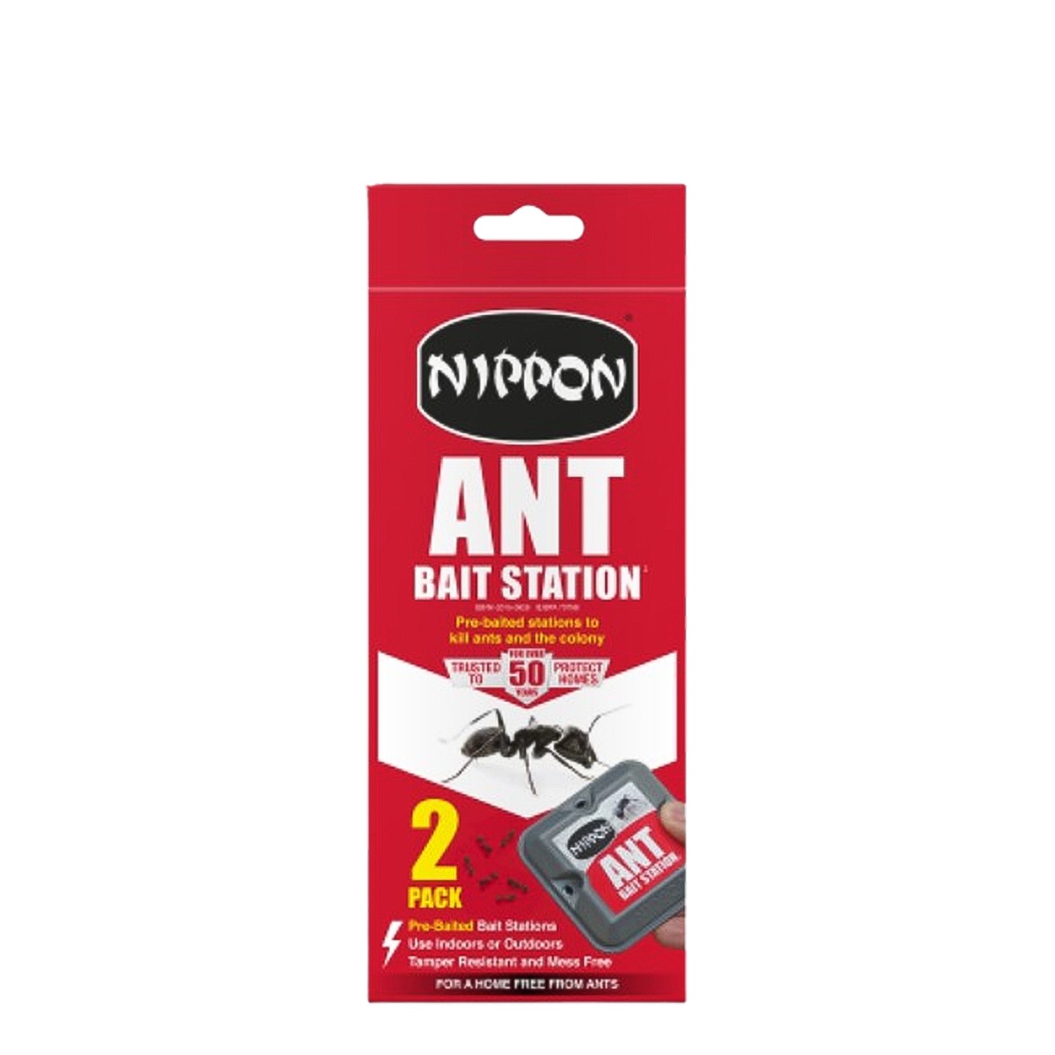Nippon Ant Bait Station Indoor Outdoor Ant Control Nest Trap Pack of 2