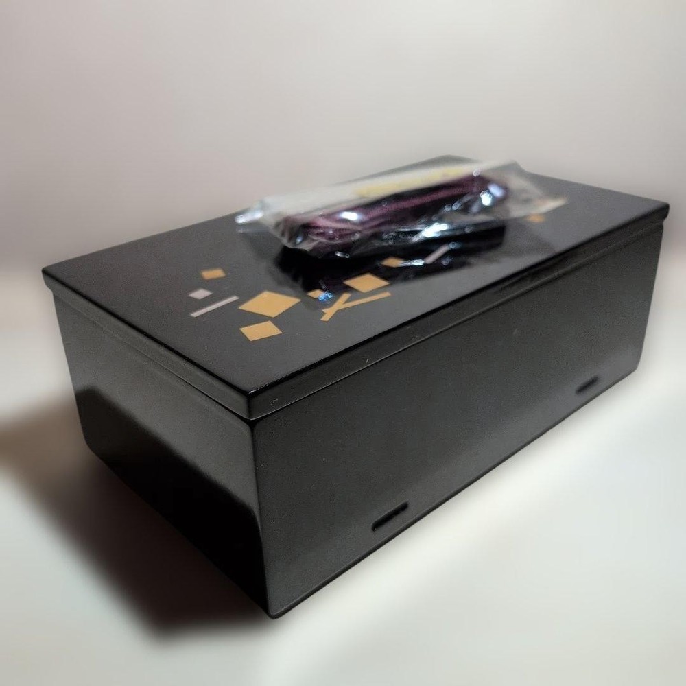 Jubako Bento Box Japanese Lacquerware Jubako black gold pattern Jubako Bento Box Japanese Lacquerware Jubako black gold pattern