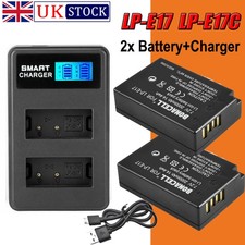 2pcs LP-E17 Battery  dual Charger For Canon RP Rebel SL2 SL3 T6i T6s T7i