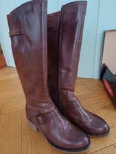 Moda In Pelle 'Jemila' Women's Leather Boots Brown Size 39 UK 6 Worn Once