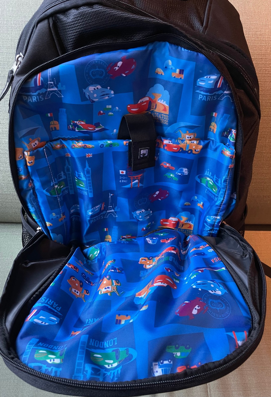PIXAR Cars 2 backpack/ roller bag. Crew gift, Disney, rare, exclusive image 2