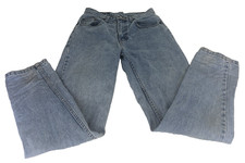 Vintage 80s Women's Jordache Mom Jeans 26x29 High Waist Tapered Leg Blue Denim