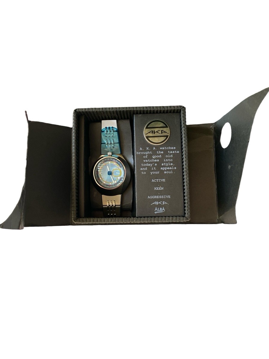 SEIKO ALBA AKA Quartz Watch V707-0A10 With Box Japan | eBay