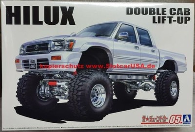 AOSHIMA 061312 1/24 Toyota Hilux Double Cab Lift Up 4wd Pickup