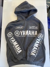 Hoodie Yamaha Factory Racing Men's L Gray Sweatshirt Pullover Motorbikes GYT-R