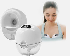 Hands Free Breast Pump Wearable Electric Portable Rechargeable 3 Modes 9 Levels