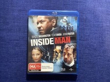 Inside Man (Blu-ray, 2006) Denzel Washington - Like New Region B