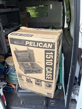 Black Pelican 1510 case with padded dividers Grey mesh lid organizer.