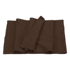 47" Elastic Cuffs Ribbed Trims Cotton Fabric Knit Rib, 20" Dark Brown