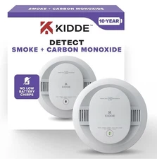Kidde Smoke & Carbon Monoxide Detector, 10-Year Battery Powered, LED Warning