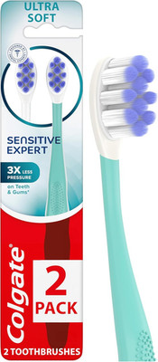 Sensitive Expert Ultra Soft Sensitive Toothbrush Pack, Extra Soft Toothbrush for