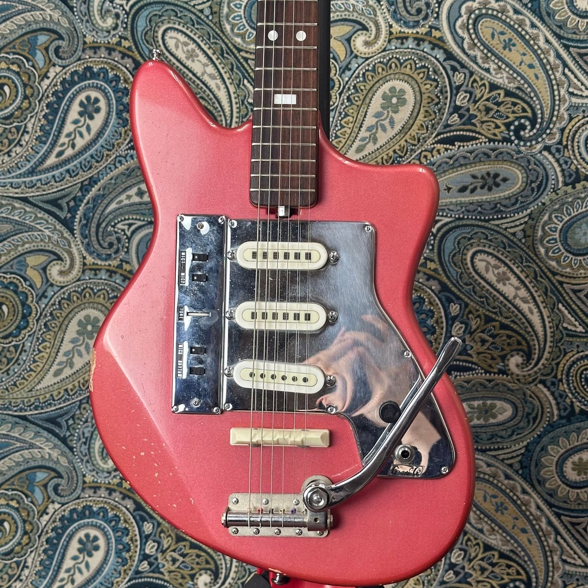 Used Guyatone LG-130T MIJ Sparkle Red 3 Pickup Guitar w/Trem | eBay