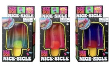 AUTHENTIC NeeDoh Nice-Sicle, Multicolor Super Solid Squish Toy-Random Color