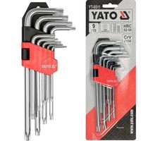 Yato YT-0511 Torx WinkelschlüSsel Satz T10-T50 9-Tlg InbussschlüSselset Cr-V