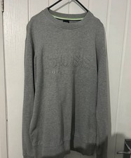 Image of Hugo Boss Men's Grey Jumper Size Large BRAND NEW Without Tags