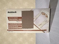 Nekteck Shiatsu Kneading Massage w/ Heat Function Beige 2 Massage Modes