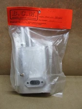 Bisson Custom R/C Muffler for MOKI 1.80 - UPRIGHT - Part #01181