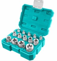 AußEn Torx NüSse Set SteckschlüSselsatz Aussen Torx E4-E24 14-Tlg 1/2 1/4 3/8