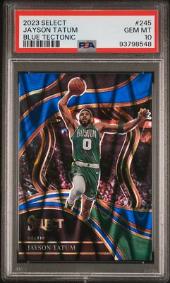 2023-24 Panini Select - Courtside Jayson Tatum #245 Blue Tectonic