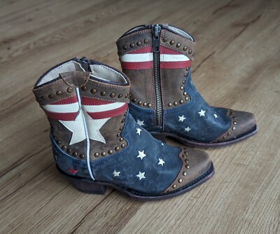 Redneck Riviera Little Kids 9.5 Freedom Stars and Stripes Boots