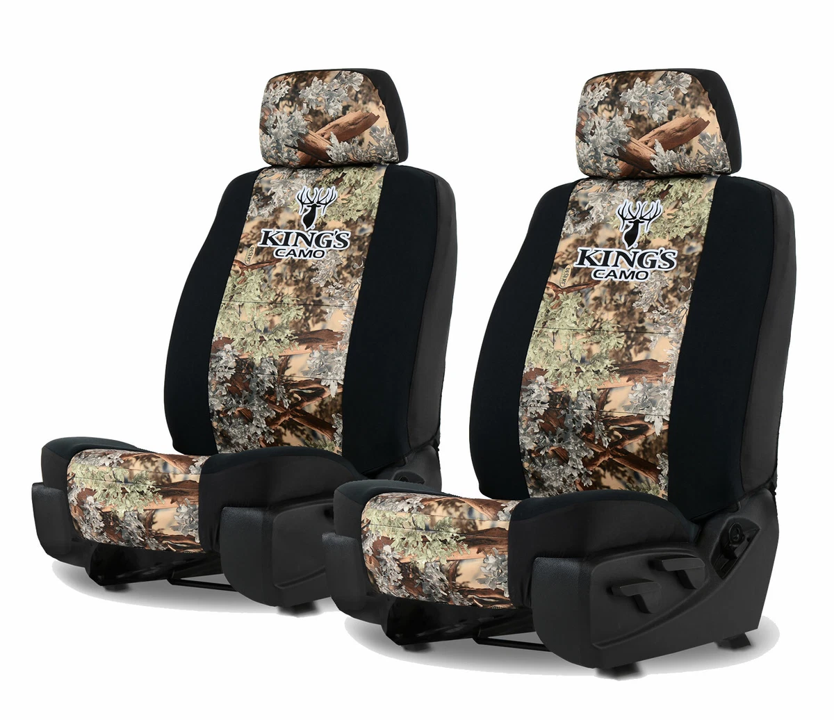KINGS CAMO DESERT SHADOW NEOPRENE SEAT COVERS for a pair of Bucket
