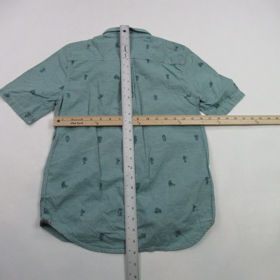 Vans Shirt Boys Large Short Sleeve Casual Button Front Pockets Lightweight - Image 4 of 4