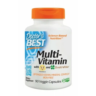 DOCTOR'S BEST, MULTI-VITAMIN Vitamine Mineralien 90 Veg. Kapseln SUPER PREIS - Bild 1 von 3
