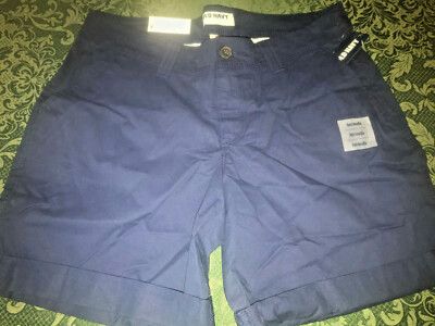 nwt Old navy ladies shorts 6 pockets navy blue dress or casual | eBay