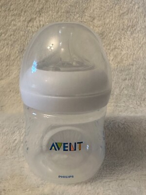 Philips Avent Natural Baby 4oz Bottle Newborn Flow Anti Colic Nipple With Cover