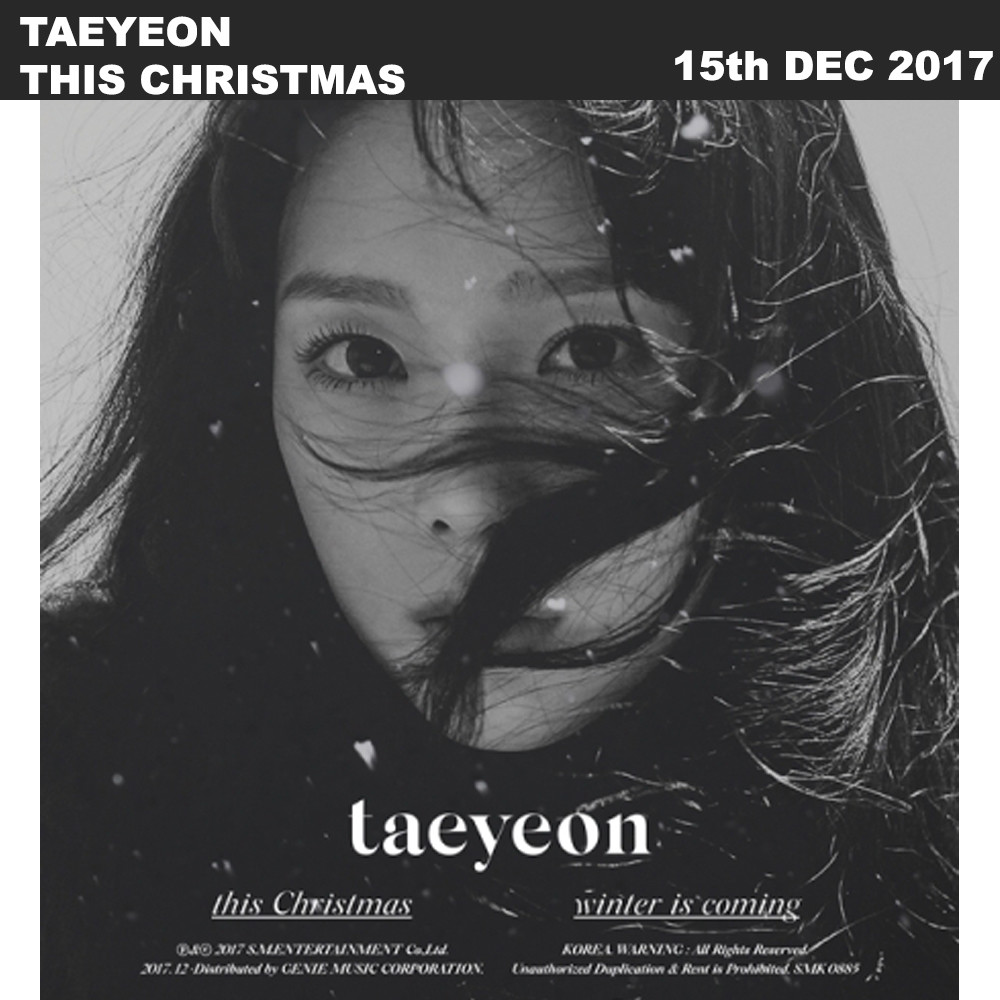 TAEYEON THIS CHRISTMAS-WINTER IS COMING CD+Poster+Booklet+