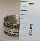NWOT OR PAZ STERLING SILVER 925 LACE DESIGN SPINNER RING SZ 8 MADE ISRAEL PZ /au — photo 4