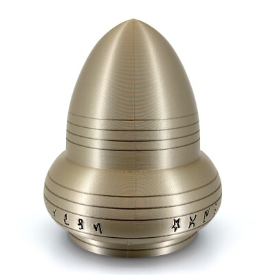 Kecksburg Acron UFO Incident Inspired 3D Printed Model in Iridium