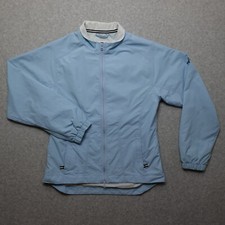 Footjoy FJ Jacket Women's Small Blue Full Zip Golf Performance Rain Windbreaker
