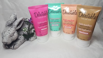 Delectable Triple Moisture Body Lotion Limited Candy Gingerbread Mint Clementine