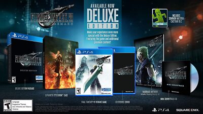 Final Fantasy 7 Remake Deluxe Edition PlayStation 4 PS4 NEW SEALED
