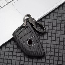 Carbon Fiber 4 Buttons Car Key Fob Cover Case For Bmw 1 2 5 7 Series X1 X4 X5 X6