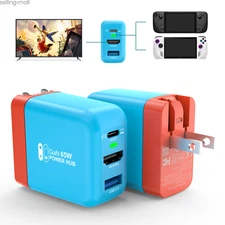 3 in 1 Switch Steam Dock Charger Adapter TV 4K HDMI for Android CellphoneTablet