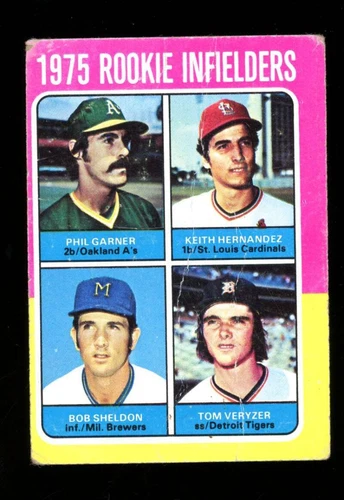 1975 Topps #623 Rookie IF Garner/Hernandez/Sheldon/Veryzer PR JX5666