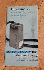 Vintage Minolta 16 Automatic Camera Brochure